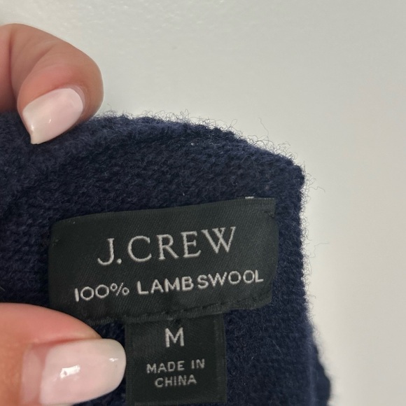 J. Crew 100% Lamb Wool Fairisle Nordic Scandinavian Crewneck Sweater size medium - Picture 12 of 14